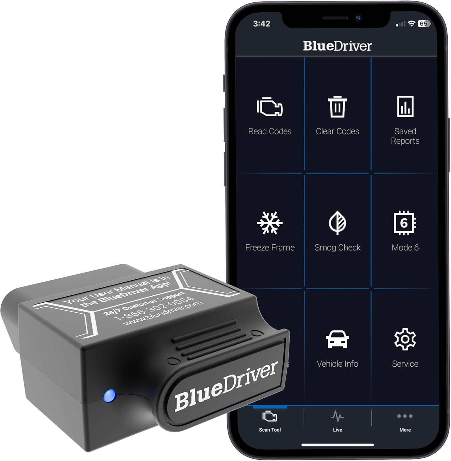 BlueDriver Bluetooth Pro OBD2 scanner